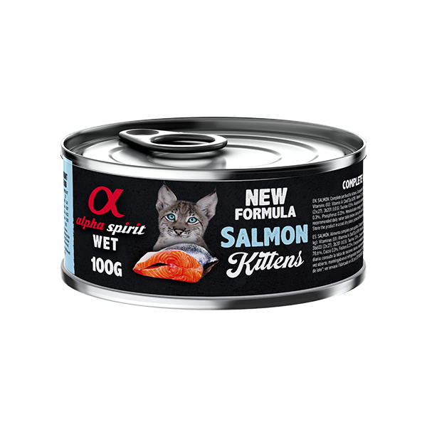 ალფა სპირიტი კონსერვი კნუტებისთვის Salmon 100 გრ