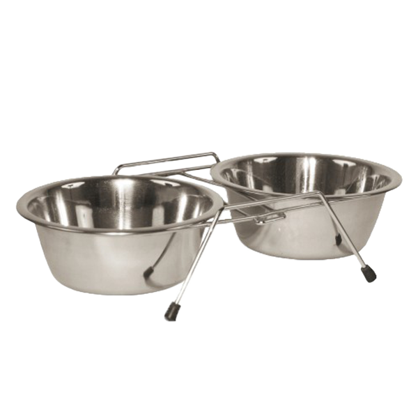 საკვები ჯამი Kerbl Twin Stand 29X13.5X7