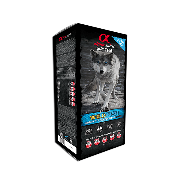 ალფა სპირიტი ძაღლი ნახევრად ტენიანი Fish 9 კგ