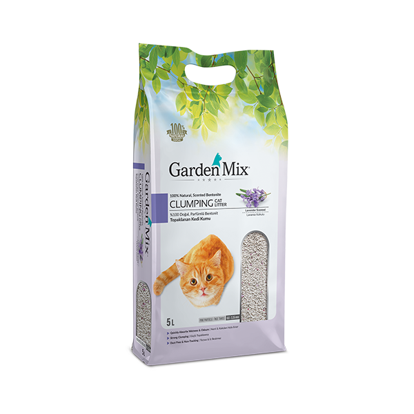 გარდენმიქსი ქვიშა კატებისთვის ლავანდის არომატით Lavander 5 ლ